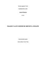 Prakses atskaite 'Prakse Valsts ieņēmumu dienestā', 1.