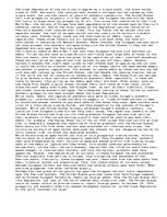 Eseja 'The Major Causes of the Great Depression', 1.