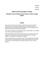 Referāts 'Pubertātes vecumā notiekošo izmaiņu ietekme uz fizisko un garīgo attīstību', 1.