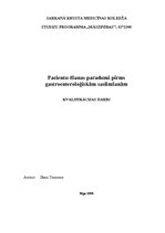 Diplomdarbs 'Pacientu ēšanas paradumi pirms gastroenteroloģiskām saslimšanām', 1.