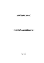 Konspekts 'Personālmenedžments', 1.