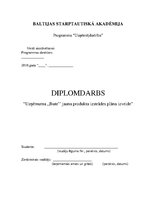 Diplomdarbs 'Uzņēmuma "Bute" jauna produkta izstrādes plāna izveide', 1.