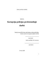 Referāts 'Korupcija policijas profesionālajā darbā', 2.