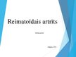 Prezentācija 'Reimatoīdais artrīts', 1.