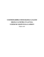 Diplomdarbs 'Uzņēmējdarbības demogrāfijas analīze Eiropas Savienībā un Latvijā', 129.