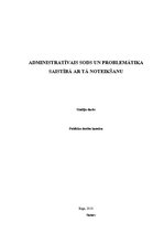 Referāts 'Administratīvais sods un problemātika saistībā ar tā noteikšanu', 1.