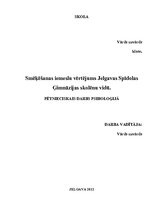 Referāts 'Smēķēšanas iemeslu vērtējums Jelgavas Spīdolas ģimnāzijas skolēnu vidū', 1.