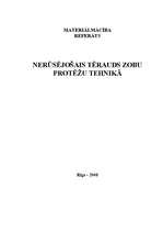 Referāts 'Nerūsējošais tērauds zobu protēžu tehnikā', 1.