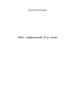 Referāts 'Hitlers - spilgta personība 20.gs. vēsturē', 1.