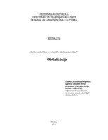 Referāts 'Globalizācija', 1.