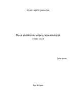 Referāts 'Dievu pārdabiskās spējas grieķu mitoloģijā', 1.