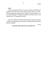 Diplomdarbs 'Kvalitātes vadības sistēmas ieviešana SIA "VITANET" un tās darbības novērtēšanas', 46.
