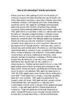 Konspekts 'Kas te tik laikmetīgs? Imants Lancmanis', 1.