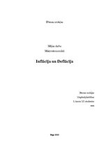 Referāts 'Inflācija un deflācija', 1.