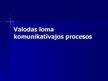 Prezentācija 'Valodas loma komunikatīvajos procesos', 1.
