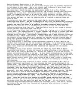 Eseja 'Meeting Academic Expectations in the Classroom', 1.