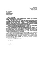 Paraugs 'Motivation Letter', 1.