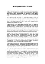 Eseja 'Krišjāņa Valdemāra darbība', 1.