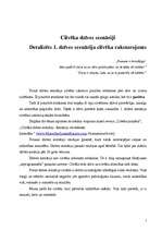 Konspekts 'Cilvēka dzīves scenāriji', 1.