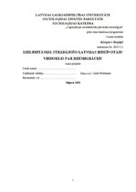 Referāts 'Lielbritānijā strādājošo Latvijas iedzīvotāju viedoklis par reemigrāciju', 1.