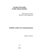 Konspekts 'Politiskie režīmi un to nomaiņas formas', 1.