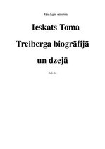 Konspekts 'Ieskats Toma Treiberga biogrāfijā un dzejā', 1.
