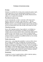 Konspekts 'Evolūcija un kreacionisms', 1.