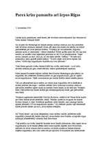 Eseja 'A/s "Parex banka" krīze pamanīta arī ārpus Rīgas', 1.