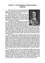 Eseja 'Pēteris I – veiksmīgākais absolūtisma laika valdnieks', 1.