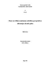 Referāts 'Mazo un vidējo uzņēmumu attīstības perspektīvas nākamajos desmit gados', 1.