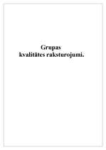 Referāts 'Grupas kvalitātes raksturojums', 1.