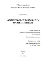 Diplomdarbs 'Azartspēles un korporatīvā sociālā atbildība', 1.