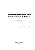 Referāts 'Jauniešu attieksme pret valodas kultūru', 1.