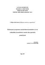 Konspekts 'Pielietojamo programmu izmantošanas kvantitatīvo un/ vai neskaitlisko (kvantitat', 1.