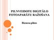 Biznesa plāns 'Pilnveidotu digitālo fotoaparātu ražošana', 17.