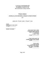 Prakses atskaite 'Atskaite par praksi pie individuāli praktizējoša zvērināta advokāta', 1.