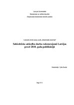 Eseja 'Sabiedrisko attiecību darba raksturojumi Latvijas presē 2010.gada publikācijās', 1.