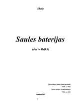Referāts 'Saules baterijas', 1.