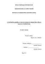 Referāts 'Uzņēmējdarbības ekonomiskās priekšrocības mazā uzņēmumā', 1.