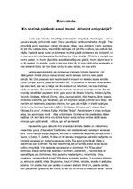 Eseja 'Ko nozīmē piederēt savai tautai, dzīvojot emigrācijā?', 1.