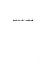 Referāts 'Mode Eiropā 15.gadsimtā', 1.