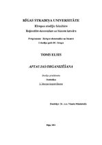 Konspekts 'Aptaujas organizēšana', 1.