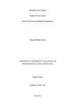 Diplomdarbs 'Comparison of the market of second pillar pension funds in Latvia and Estonia', 1.