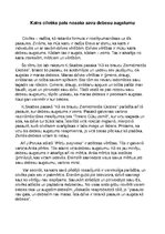 Eseja 'Katrs cilvēks pats nosaka savu debesu augstumu', 1.