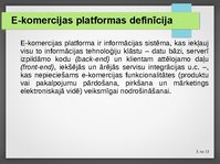 Prezentācija 'E-komercijas platforma Magento', 3.