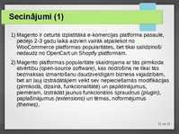 Prezentācija 'E-komercijas platforma Magento', 11.