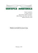 Referāts 'Elektroniskā komercija', 1.