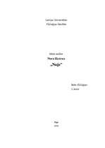 Konspekts 'Nora Ikstena "Naģe"', 1.