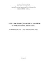 Prakses atskaite 'Daugavas un Tūlijas upes hidroloģiskā režīma raksturojums un noteces rādītāju ap', 1.