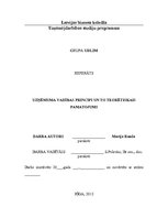 Referāts 'Uzņēmuma vadības principi un to teorētiskais pamatojums', 1.